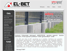 Tablet Screenshot of el-bet.pl